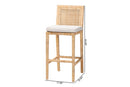 Lumines Bohemian Natural Rattan Bar Stool Baxton