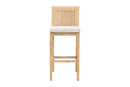 Lumines Bohemian Natural Rattan Bar Stool Baxton