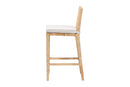 Lumines Bohemian Natural Rattan Bar Stool Baxton