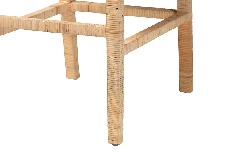 Lumines Bohemian Natural Rattan Bar Stool Baxton