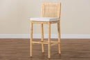 Lumines Bohemian Natural Rattan Bar Stool Baxton
