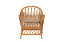Gavino Bohemian Light Honey Rattan Arm Chair Baxton