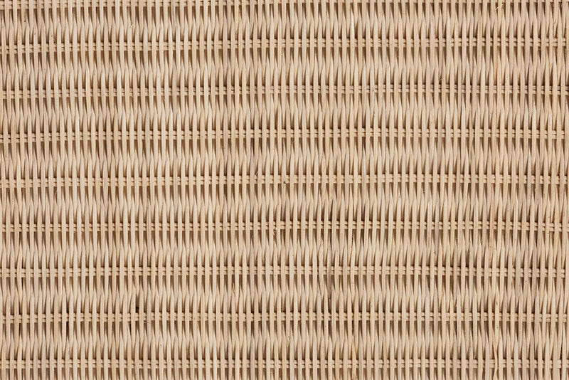 Prunella Japandi Sun Bleached Rattan 2-Drawer Console Table Baxton