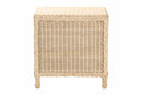 Prunella Japandi Sun Bleached Rattan 3-Drawer Nightstand Baxton
