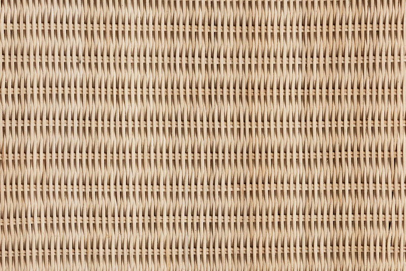 Prunella Japandi Sun Bleached Rattan 3-Drawer Nightstand Baxton