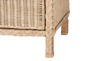 Prunella Japandi Sun-Bleached Braided Rattan 6-Drawer Dresser Baxton