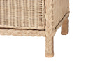 Prunella Japandi Sun-Bleached Braided Rattan Queen Size 4Pc Bedroom Set Baxton