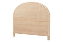 Prunella Japandi Sun Bleached Rattan Queen Size Standalone Headboard Baxton