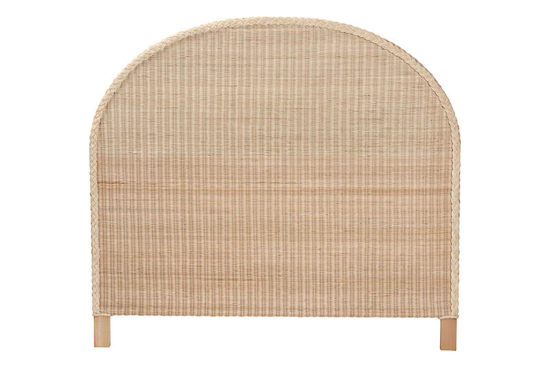 Prunella Japandi Sun Bleached Rattan Queen Size Standalone Headboard