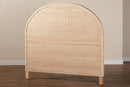 Prunella Japandi Sun Bleached Rattan King Size Standalone Headboard Baxton