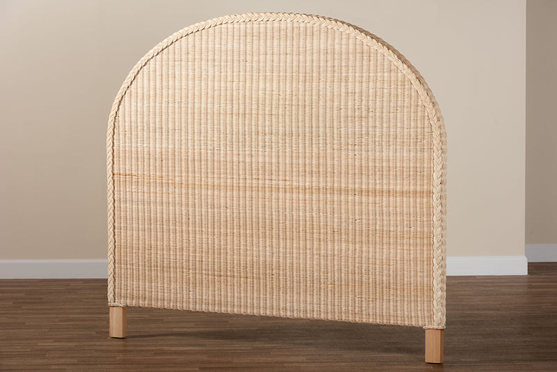 Prunella Japandi Sun Bleached Rattan Queen Size Standalone Headboard