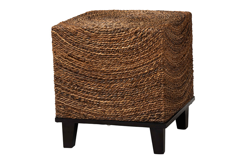 Niko Bohemian Natural Seagrass End Table