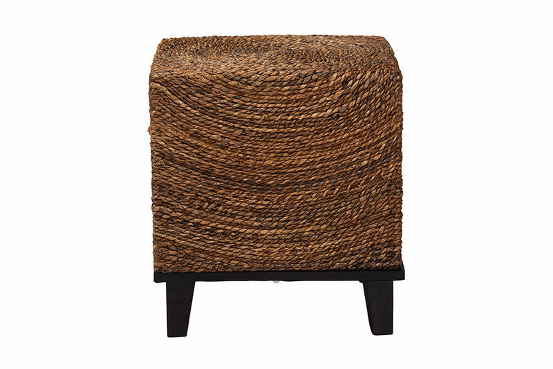 Niko Bohemian Natural Seagrass End Table Baxton