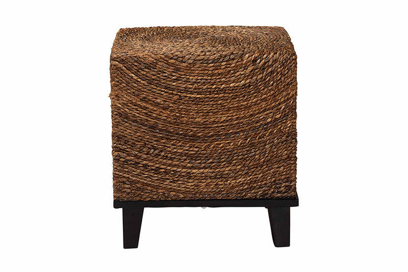 Niko Bohemian Natural Seagrass End Table