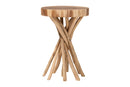 Tibault Natural Teak Wood End Table Baxton