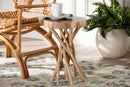Tibault Natural Teak Wood End Table Baxton