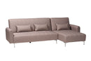Jacoby Clay Fabric Upholstered Convertible Sleeper Sofa Baxton