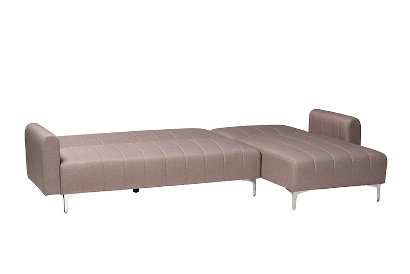 Jacoby Contemporary Clay Fabric Upholstered Convertible Sleeper Sofa