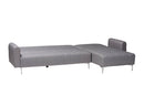 Jacoby Slate Gray Fabric Upholstered Convertible Sleeper Sofa Baxton
