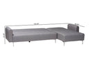 Jacoby Slate Gray Fabric Upholstered Convertible Sleeper Sofa Baxton