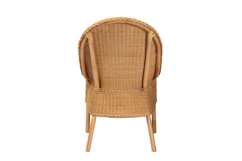 Oksana Bohemian Light Honey Rattan Dining Chair