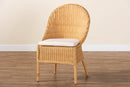 Oksana Bohemian Light Honey Rattan Dining Chair Baxton