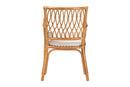 Rosi Bohemian Light Honey Rattan Arm Chair Baxton