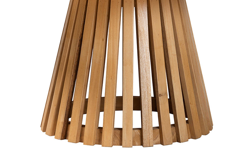 Noemie Modern Slatted Acacia Wood Coffee Table Baxton