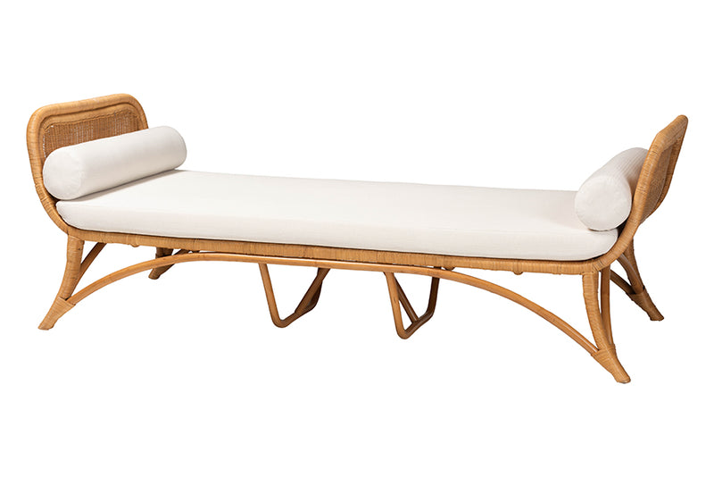 Guerin Bohemian Light Honey Rattan Daybed