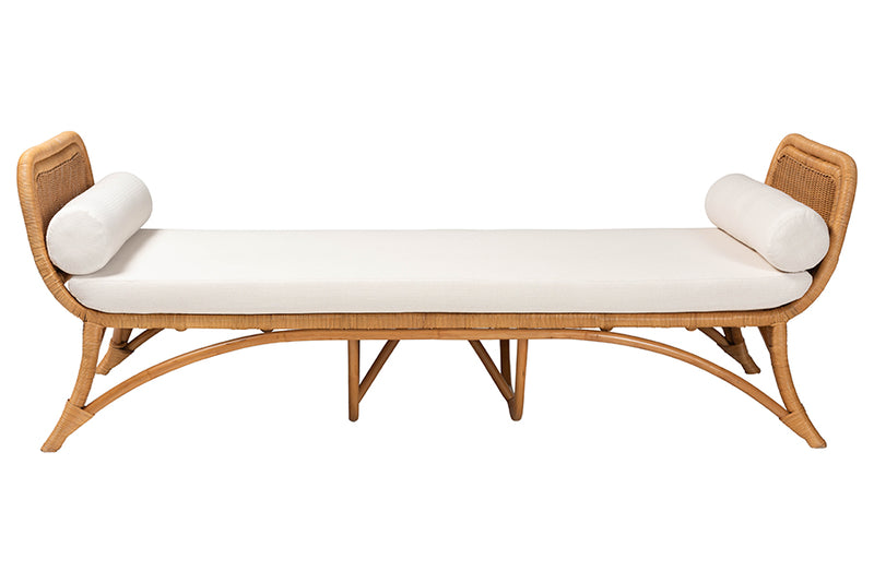 Guerin Bohemian Light Honey Rattan Daybed