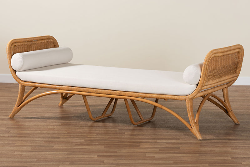 Guerin Bohemian Light Honey Rattan Daybed