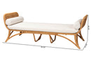 Guerin Bohemian Light Honey Rattan Daybed Baxton
