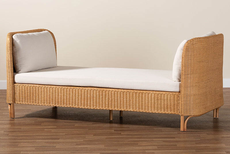 Revonda Bohemian Light Honey Rattan Daybed