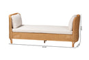Revonda Bohemian Light Honey Rattan Daybed Baxton