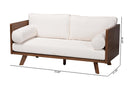 Gradisca Cream Boucle Fabric Sofa Baxton