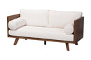 Gradisca Cream Boucle Fabric Sofa Baxton