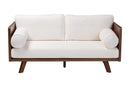 Gradisca Cream Boucle Fabric Sofa Baxton