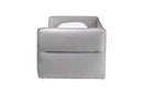 Parkin Modern Light Gray Velvet Fabric Full Size Daybed w/Trundle Baxton
