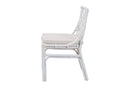 Peace Bohemian White Rattan Dining Chair Baxton