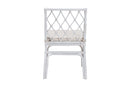 Peace Bohemian White Rattan Dining Chair Baxton