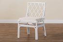 Peace Bohemian White Rattan Dining Chair Baxton