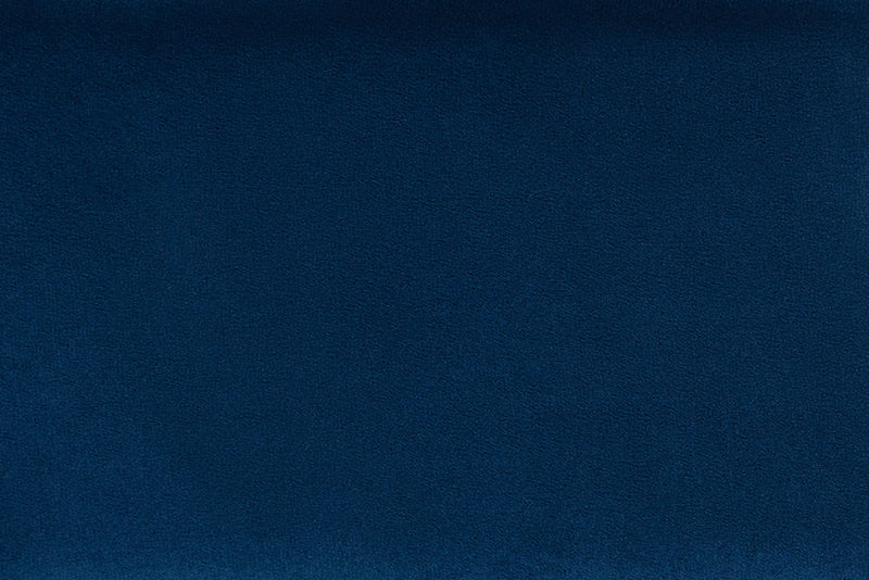 Donnica Modern Navy Blue Pleated Velvet Queen Size Storage Bed Baxton