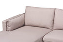 Brielle Modern Beige Fabric Left Facing Sectional Sofa Baxton