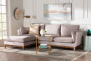 Brielle Modern Beige Fabric Left Facing Sectional Sofa Baxton