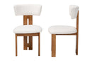 Rhinos Modern Cream Boucle Dining Chair Baxton