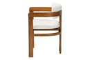 Roni Modern Cream Boucle Dining Chair Baxton