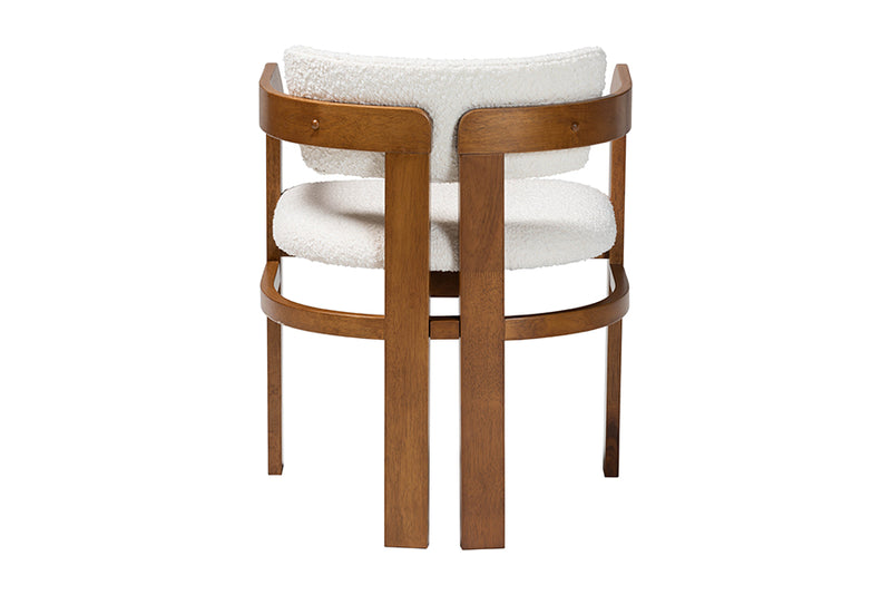 Roni Modern Cream Boucle Dining Chair