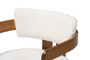 Roni Modern Cream Boucle Dining Chair Baxton