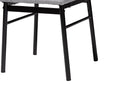 Sagira Gray Fabric and Metal Dining Set Baxton