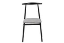 Sagira Gray Fabric and Metal Dining Chair Baxton